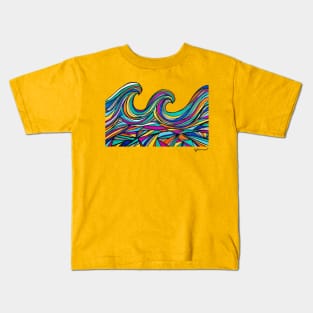 Waves of Color Kids T-Shirt